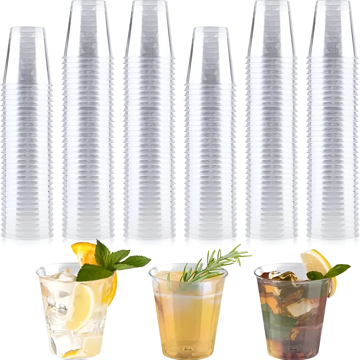 Pasteleria - 200 Vasos Acrilicos Postres Vasos Plasticos Vasos Postre 3oz