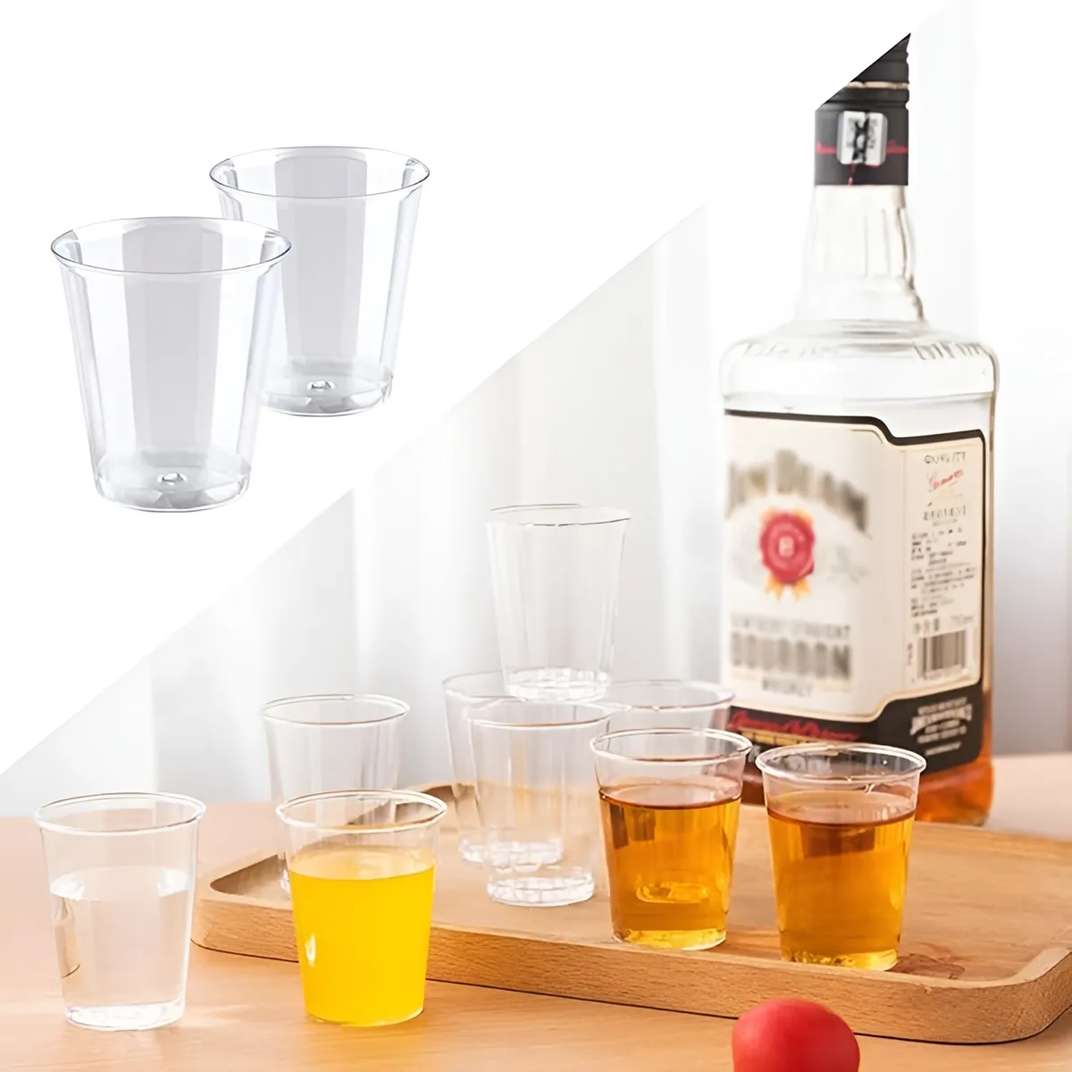 Pasteleria - 200 Vasos Acrilicos Postres Vasos Plasticos Vasos Postre 3oz