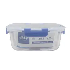 KEEP - HERMETICO CUADRADO 1200ML GLASS MORADO