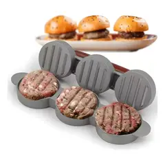 Pasteleria - Molde Hamburguesa Prensa Para Hamburguesas Smash Burger 3cav