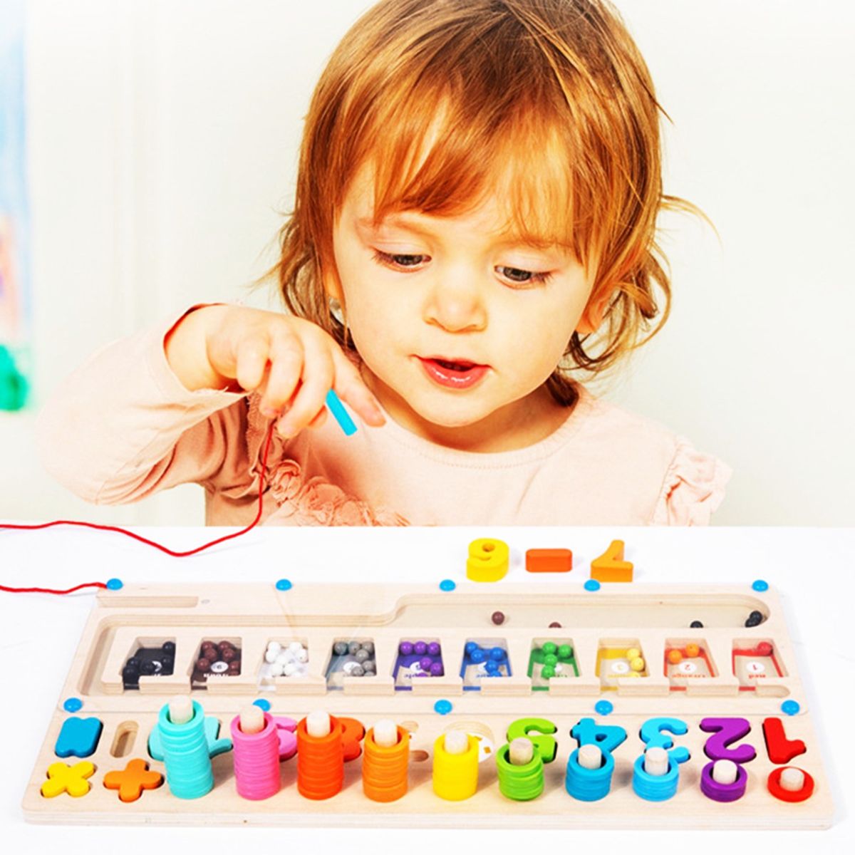 KIDSCOOL - Tablero Didáctico 3 En 1 Montessori