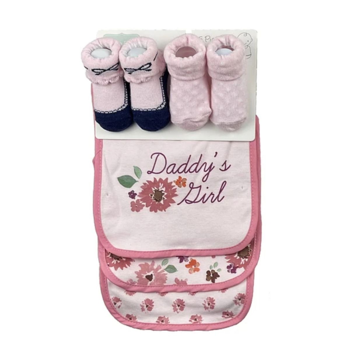 JUMP KIDS - Set 3 Baberos Con 2 Calcetines Bebé Niña Surtido