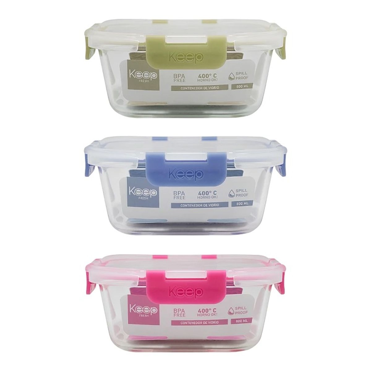 KEEP - HERMETICO CUADRADO 800ML  KEEP MORADO