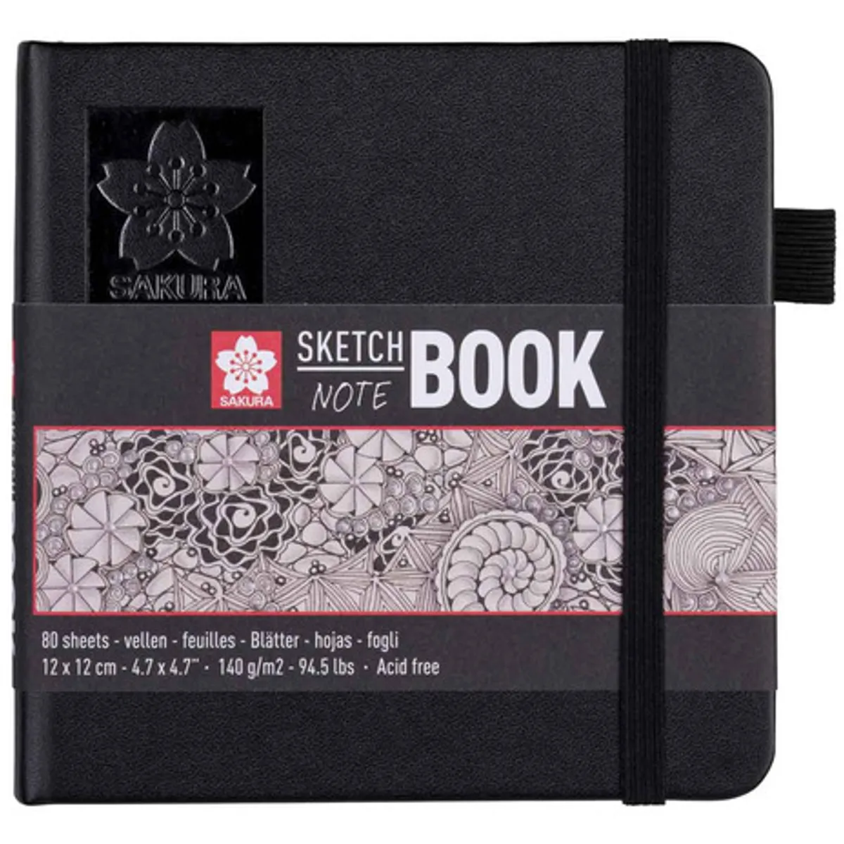 SAKURA - Sketchbook Sakura Hoja Blanco Crema 12x12cm 140gr 80hj