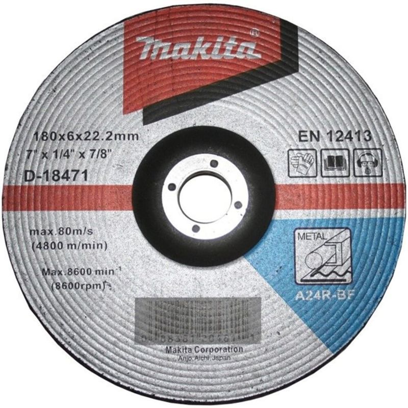 MAKITA - Set 5 Discos Desbaste Metal 7'' D-18471