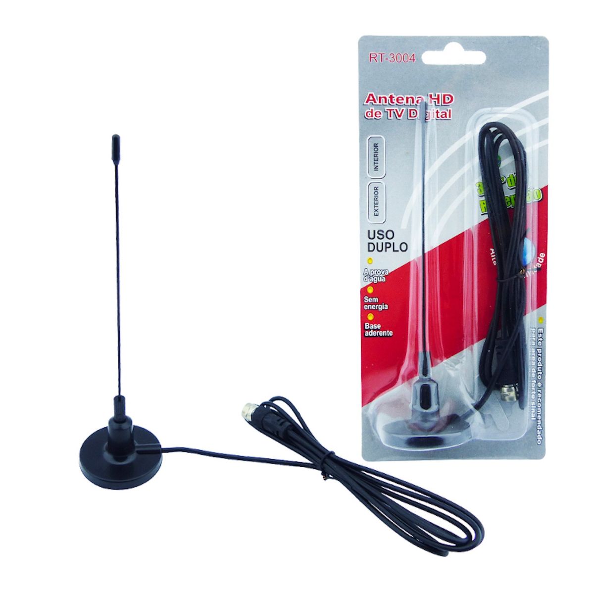 GENERICO - Mini Antena Tv Digital Hd Mgnetica Hdtv