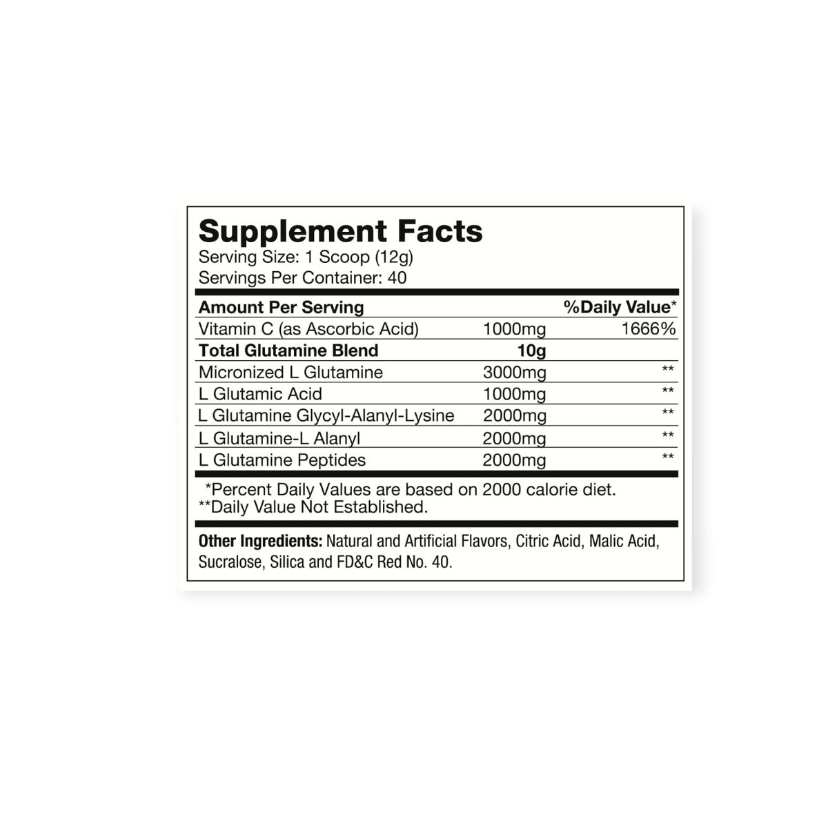 HEXACORE - GLUTAMINA OXY 5 40 SERVICIOS 480GR FRUIT PUNCH - HEXACORE