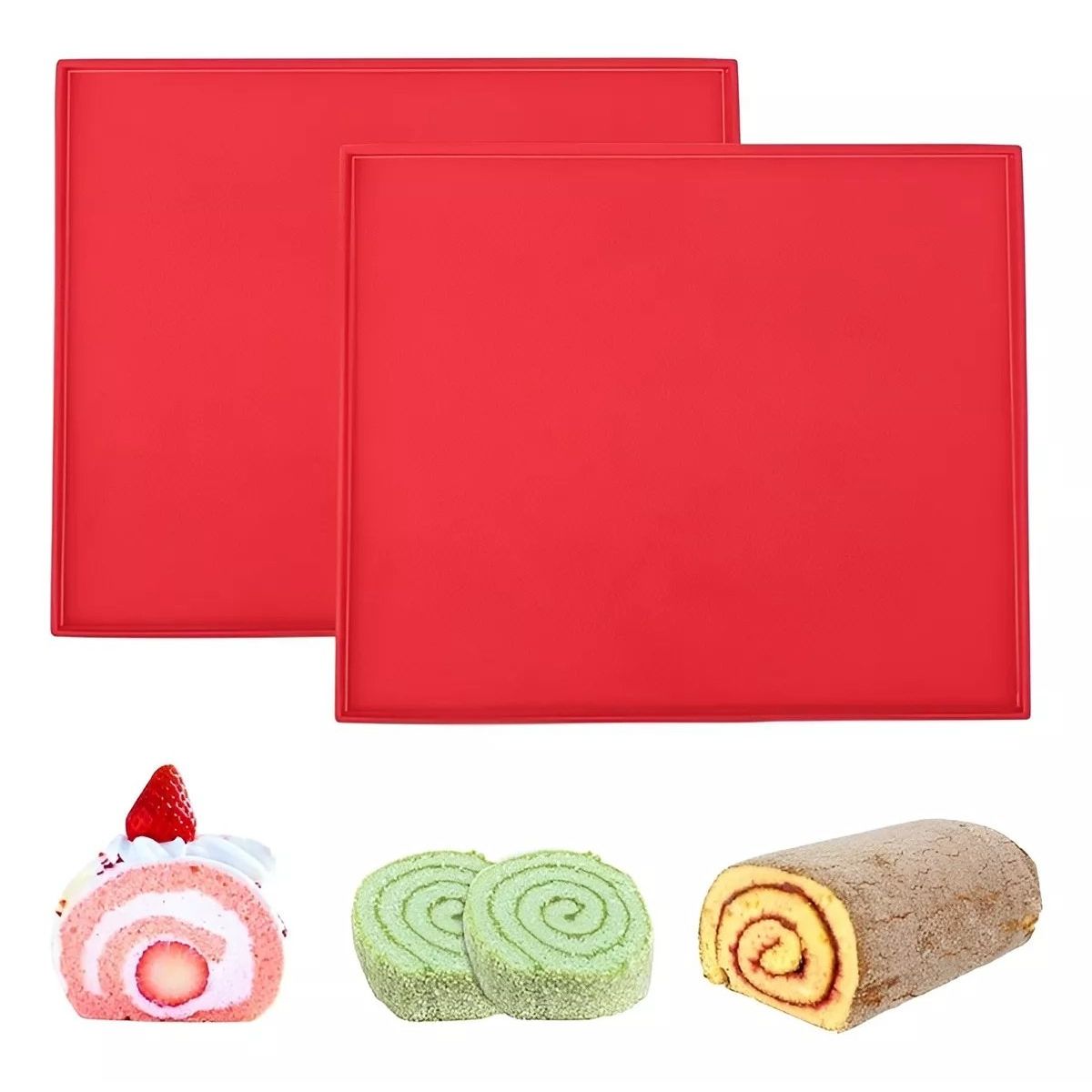 Pasteleria - X2 Silpat Tapete De Silicona Para Hornear Brazo De Reina 30cm