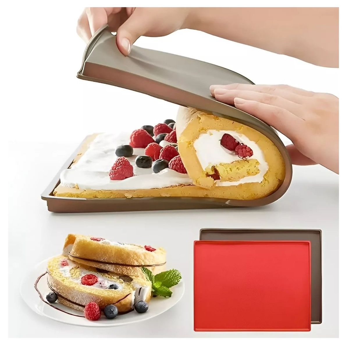 Pasteleria - X2 Silpat Tapete De Silicona Para Hornear Brazo De Reina 30cm