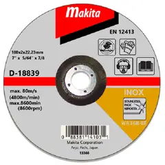 MAKITA - Disco Corte Acero Inoxidable 7 D-18839