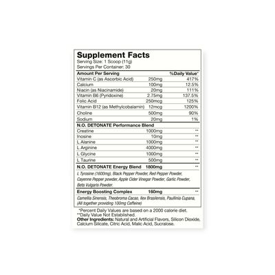 Imagen 2 del producto PRE- ENTRENO OXY 4 N.O DETONATE 330GR FRUIT PUNCH -