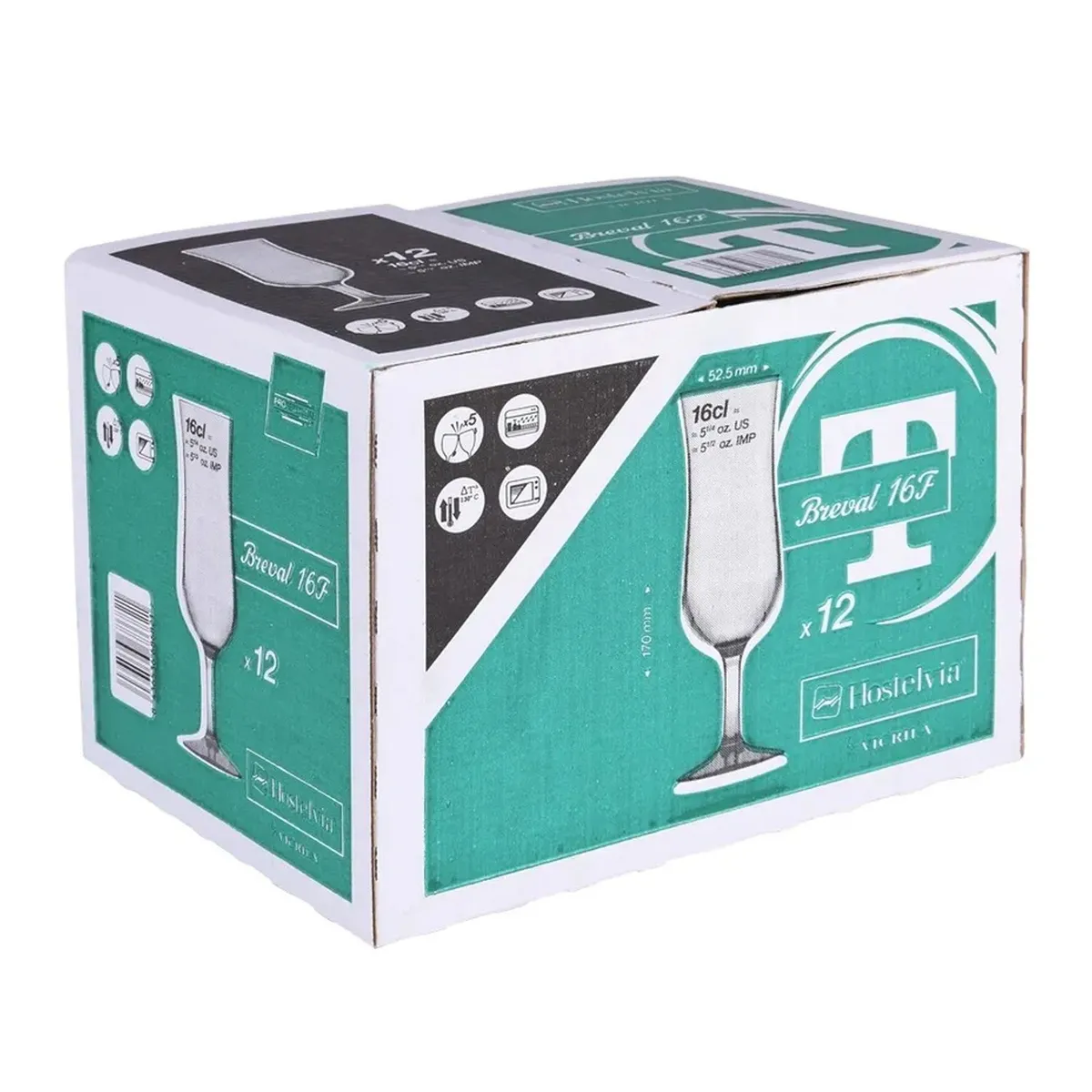 VICRILA - Copa Flauta Breval 160 ml Set 12 Pcs