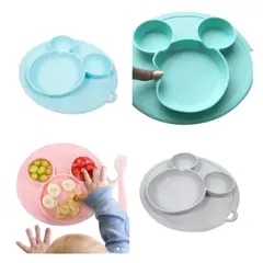 JUMP KIDS - Plato De Silicona MickeyMouse Bebe Niño