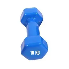 AK SPORT - Pack mancuerna hexagonal 10 KG Azul vinílica