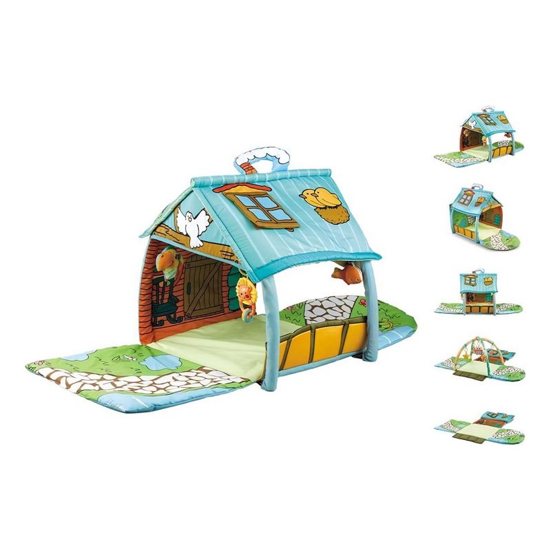 GENERICO - Gimnasio Bebe Starkids Happy Space Casita 4 En 1 Colores