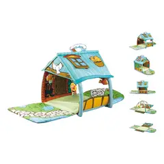 GENERICO - Gimnasio Bebe Starkids Happy Space Casita 4 En 1 Colores