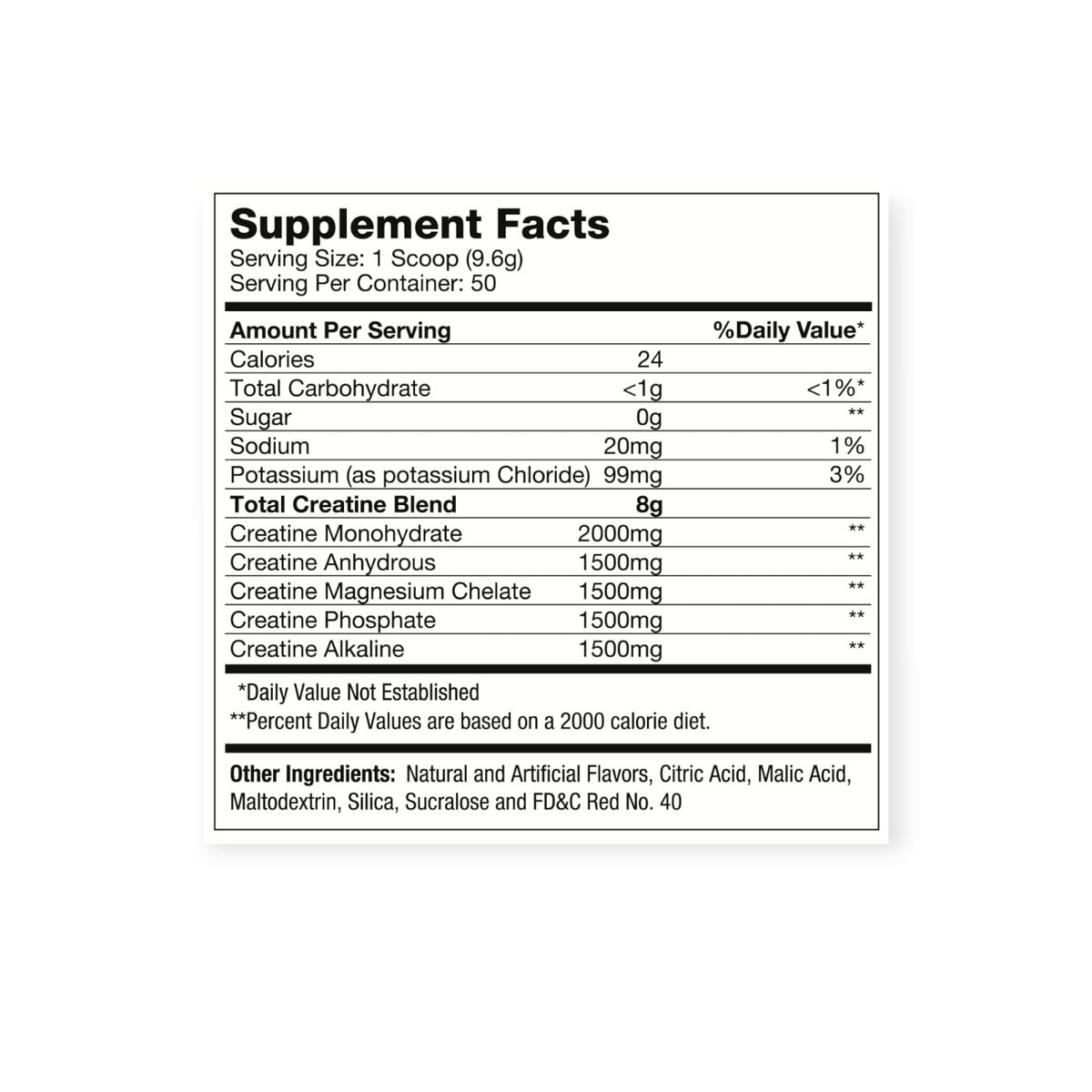 HEXACORE - CREATINA TOTAL OXY 3 480GR 50 SV FRUIT PUNCH- HEXACORE