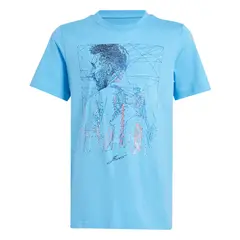 ADIDAS - Polera Messi Fútbol Estampada Kids