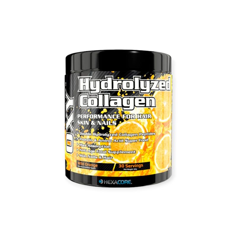 HEXACORE - COLAGENO HIDROLIZADO OXY 366GR 30 SV WILD ORANGE - HEXACORE