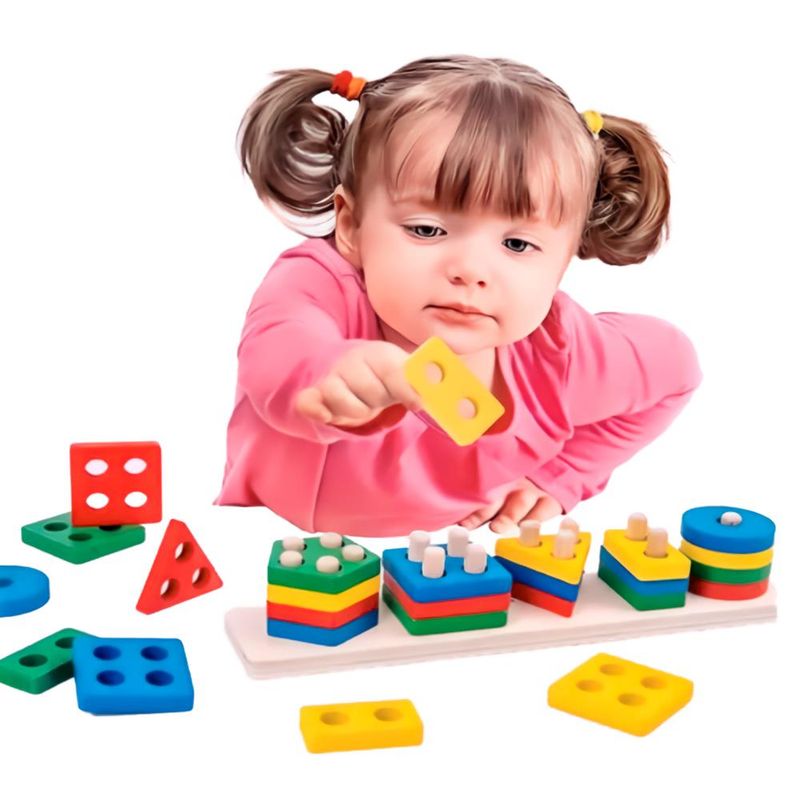 TOLIPA - Figuras gemétricas para encajar de 5 figuras