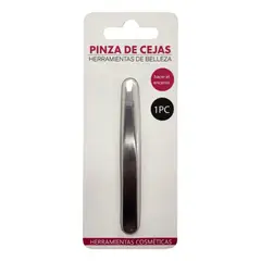 GENERICO - Pinza Depilación Cejas Facial Acero Inoxidable Punta Plana