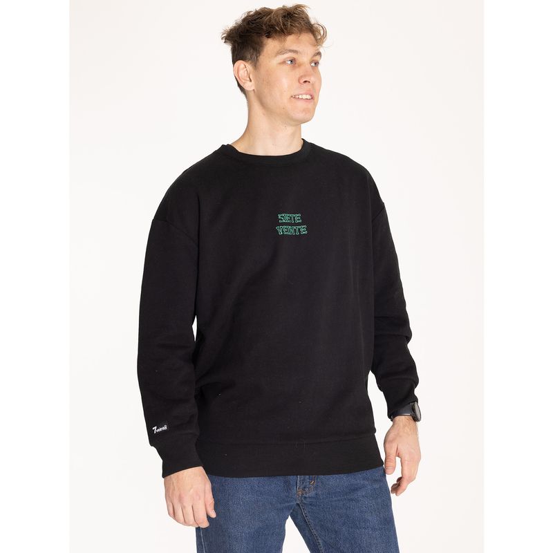 7VEINTE - Polerón Hombre 7Bones Negro 7VEINTE