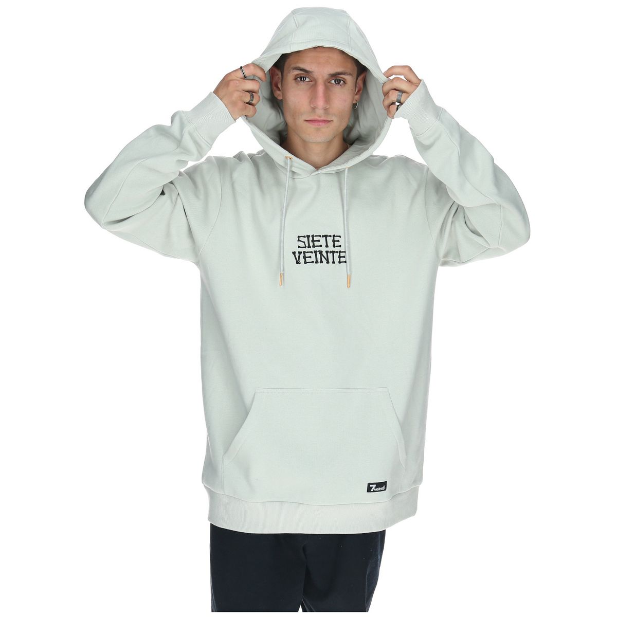 7VEINTE - Polerón Hombre Sietebones Gris 7VEINTE