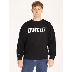 7VEINTE - Polerón Hombre Barlogo Negro