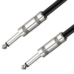 ULINK - CABLE DE AUDIO PLUG 6.3MM MONO, 10 METROS M/M. NEGRO