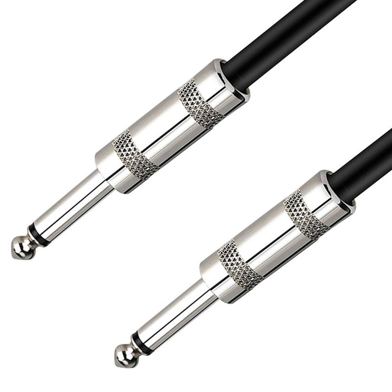 ULINK - CABLE DE AUDIO PLUG 6.3MM MONO, 3 METROS M/M. NEGRO