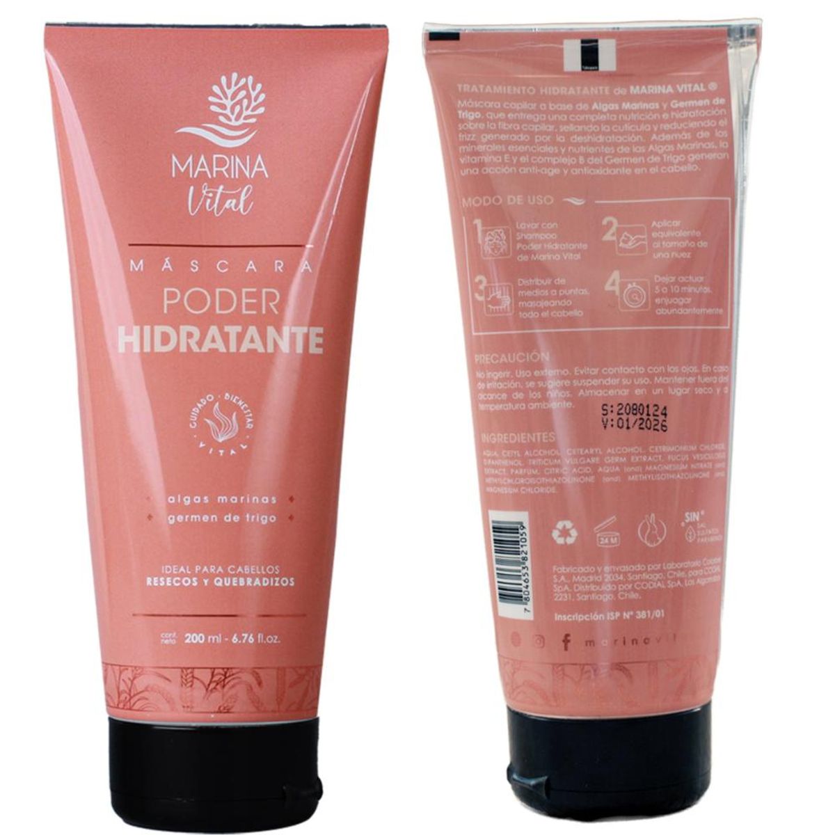 MARINA VITAL - Mascara Poder Hidratante 200 ml Marina Vital MARINA VITAL