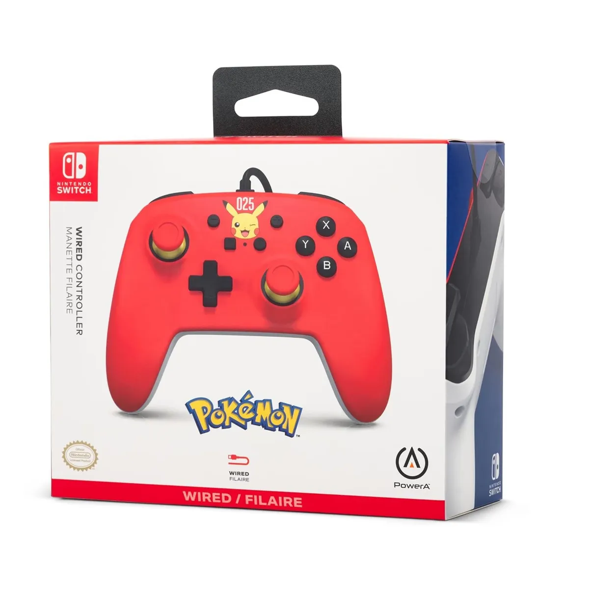 POWER A - Control Power A Laughing Pikachu Wired - Nintendo Switch