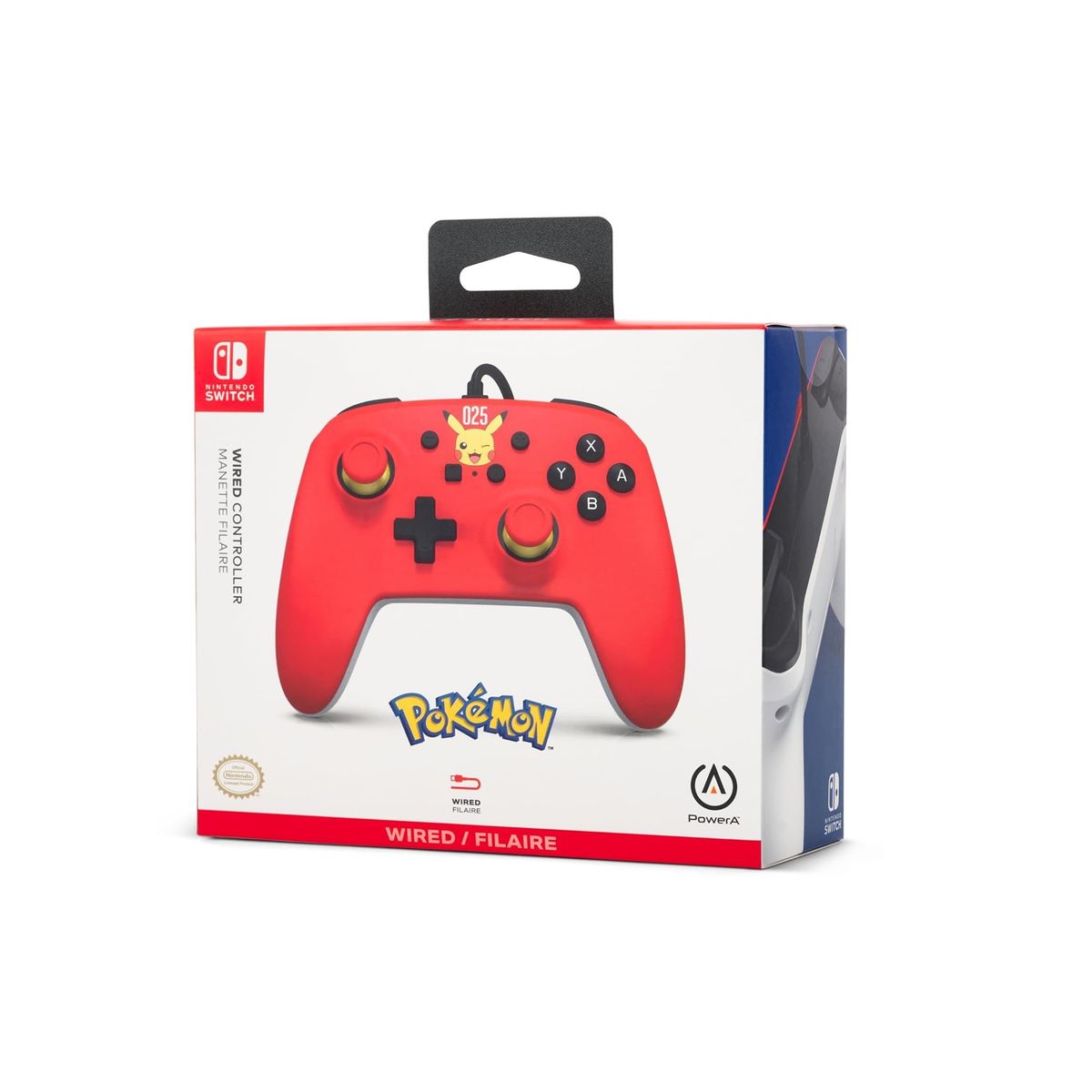 POWER A - Control Power A Laughing Pikachu Wired - Nintendo Switch