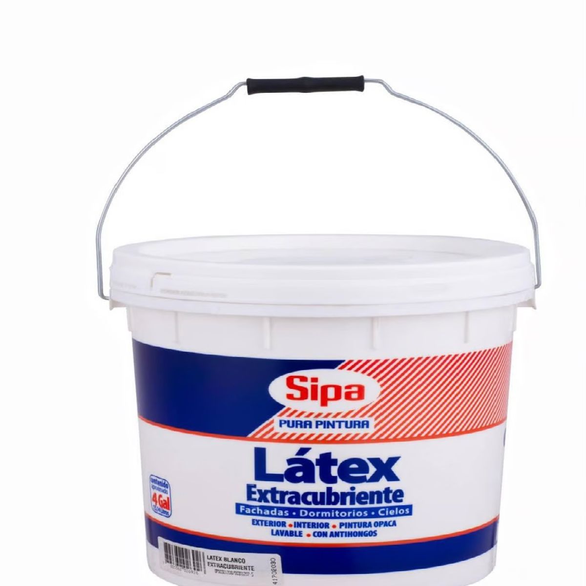SIPA - Látex extracubriente mate blanco 4 gl