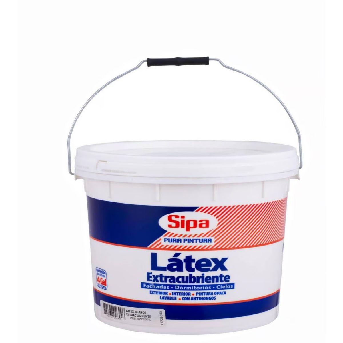SIPA - Látex extracubriente mate blanco 4 gl