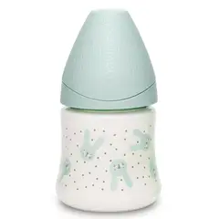 SUAVINEX - MAMADERA 150ML TETINA SILICONA RABBIT VERDE