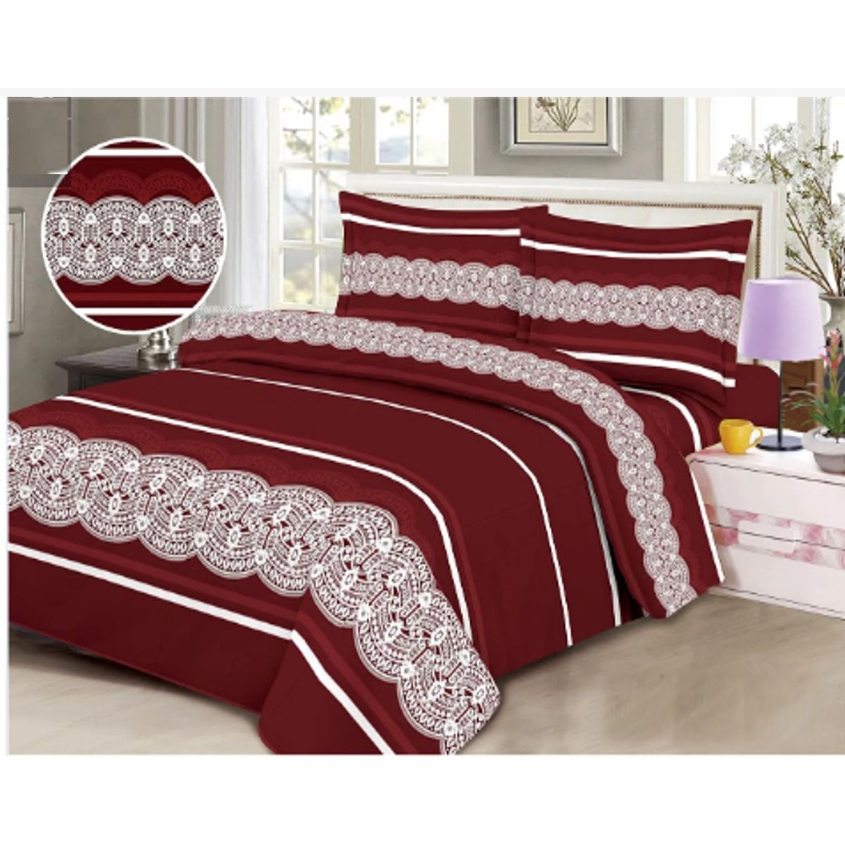 GENERICO - CUBRECAMA DE VERANO DELGADO QUILT 15 PLAZA BURDEO CON DISEÑO DIANA