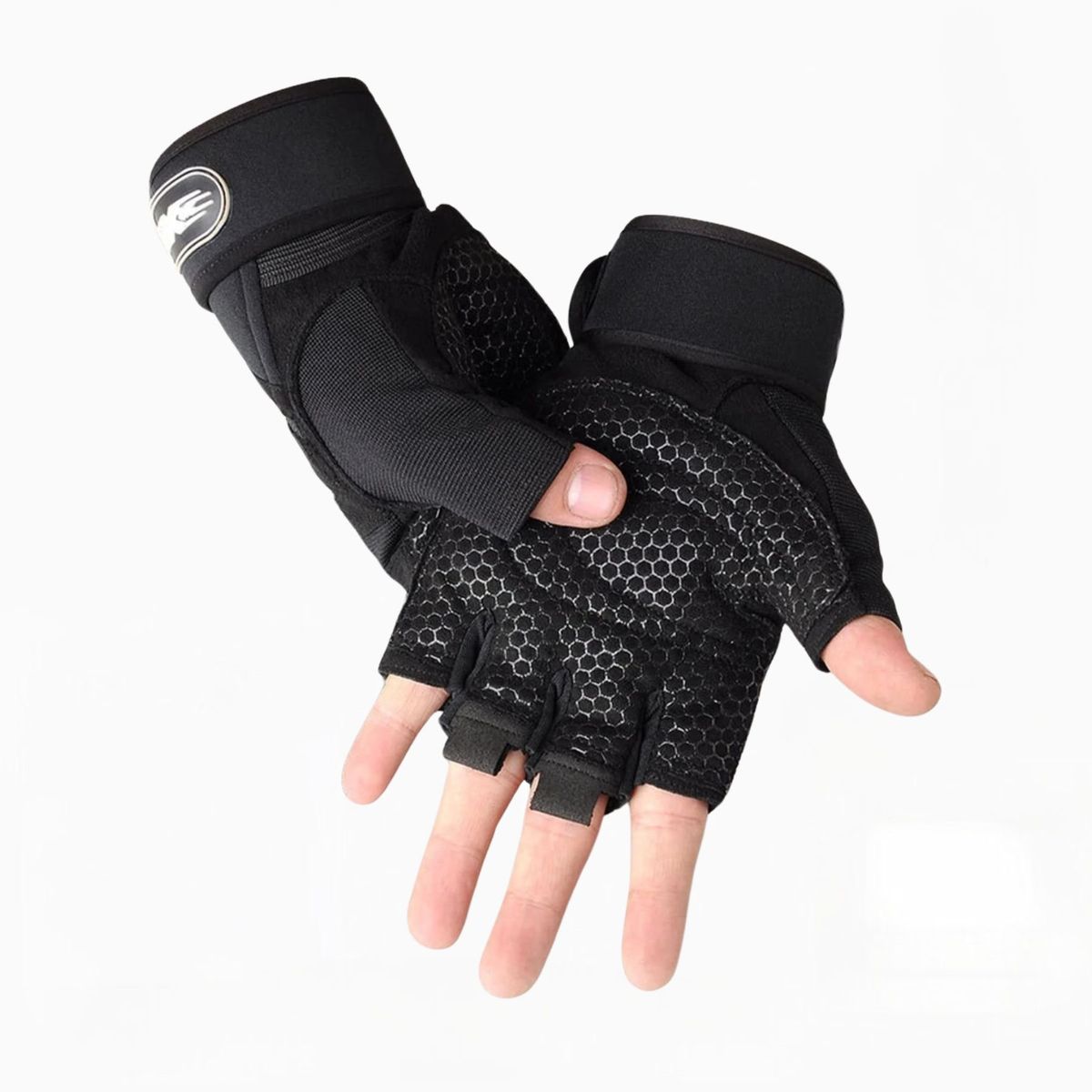 CRUSEC - Guantes Deportivos Con Muñequera Para Gym Crossfit Bicicleta