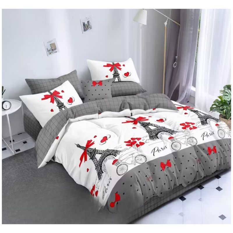 GENERICO - CUBRECAMA DE VERANO DELGADO QUILT 1.5 PLAZA TORRE EIFFEL DIANA