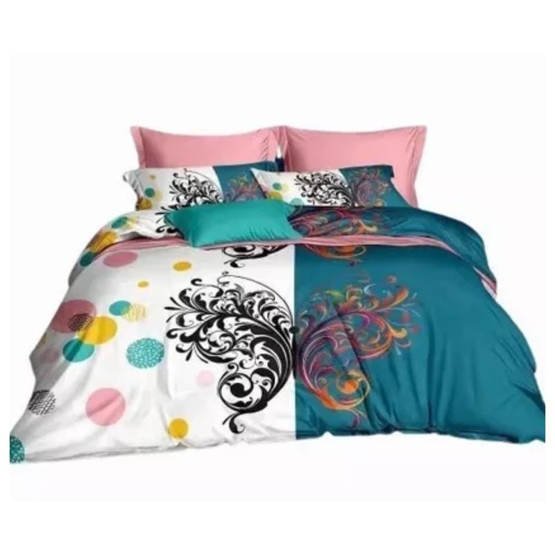 GENERICO - CUBRECAMA DE VERANO DELGADO QUILT 1.5 PLAZA MARIPOSA MULTICOLOR DIANA
