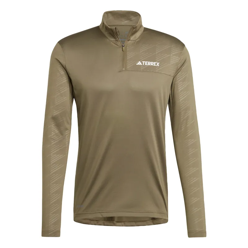 ADIDAS - Polera Manga Larga Medio Cierre Frontal Terrex Multi