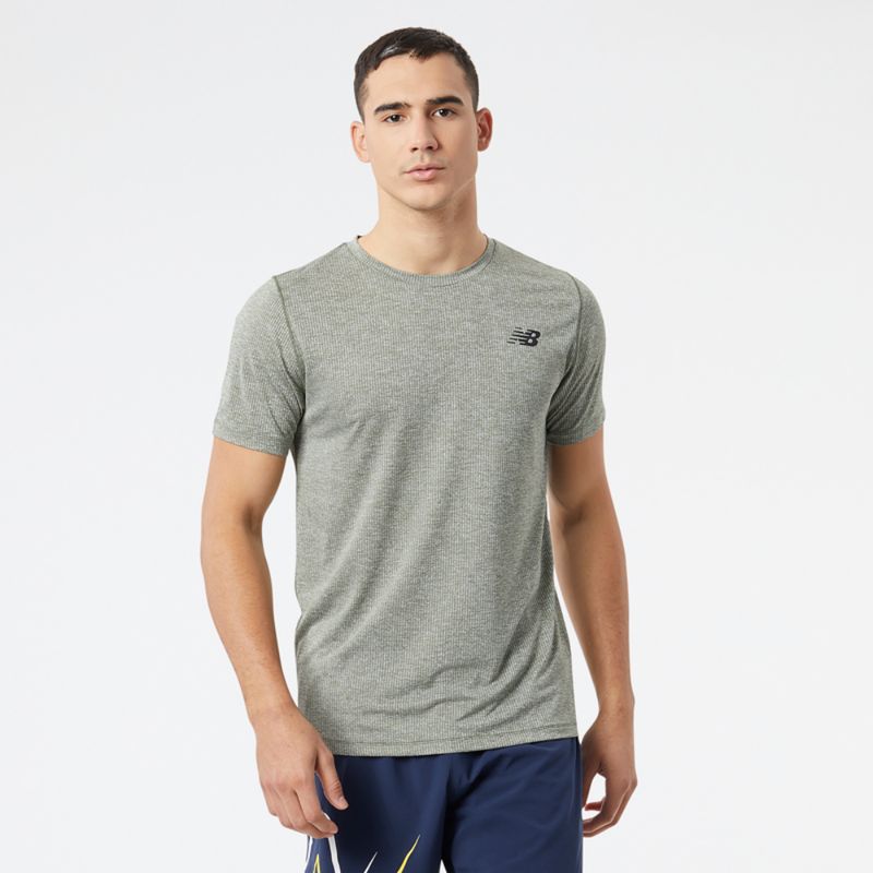 NEW BALANCE Polera Running Hombre New Balance Tenacity Gris