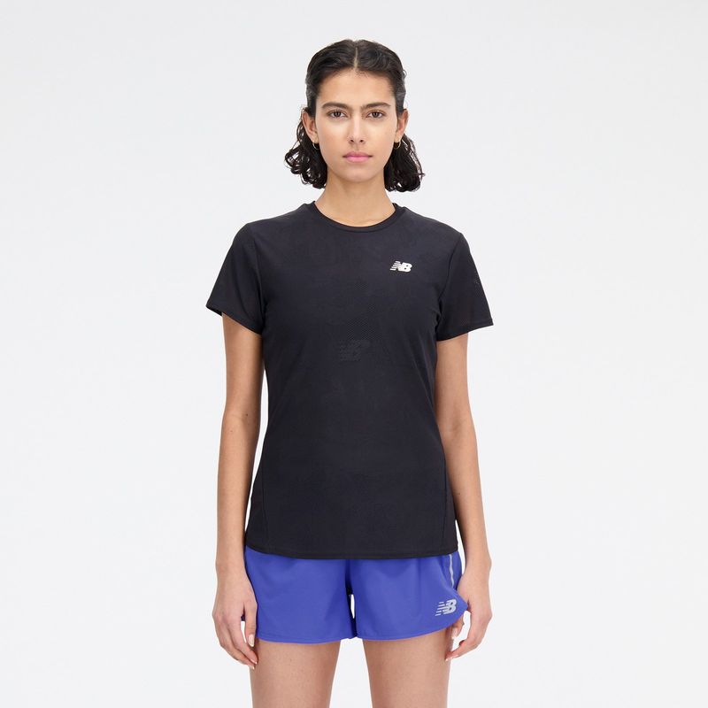 NEW BALANCE - Polera Running Mujer New Balance Q Speed ​​J WT33281BK Negra