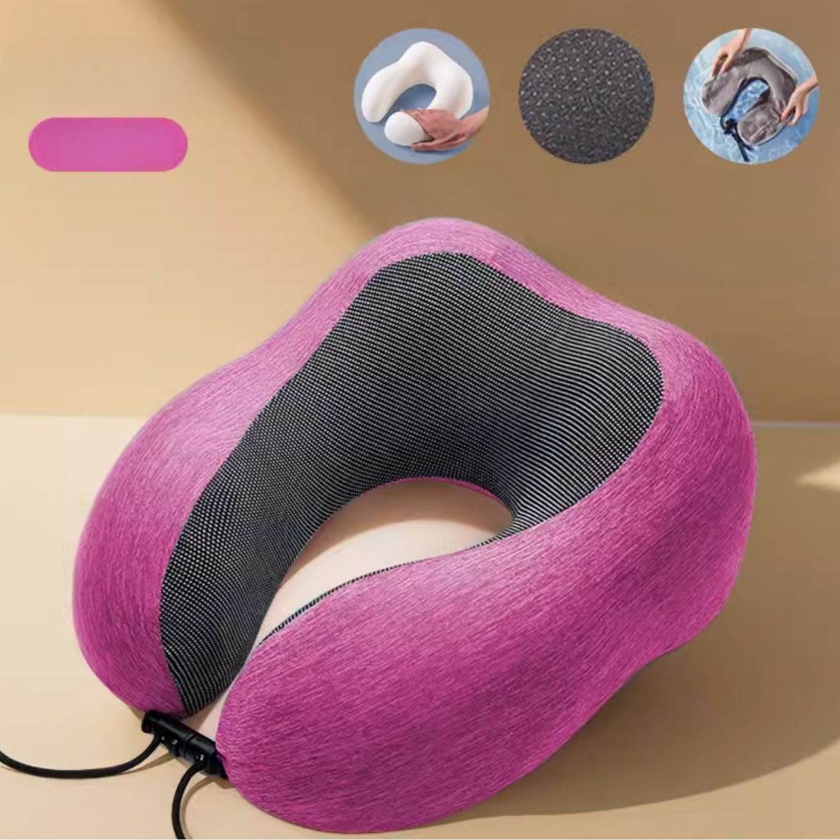 HOMESTAR - Cojin Cuello Viaje Cervical Almohada Para Auto Oficina Viaje