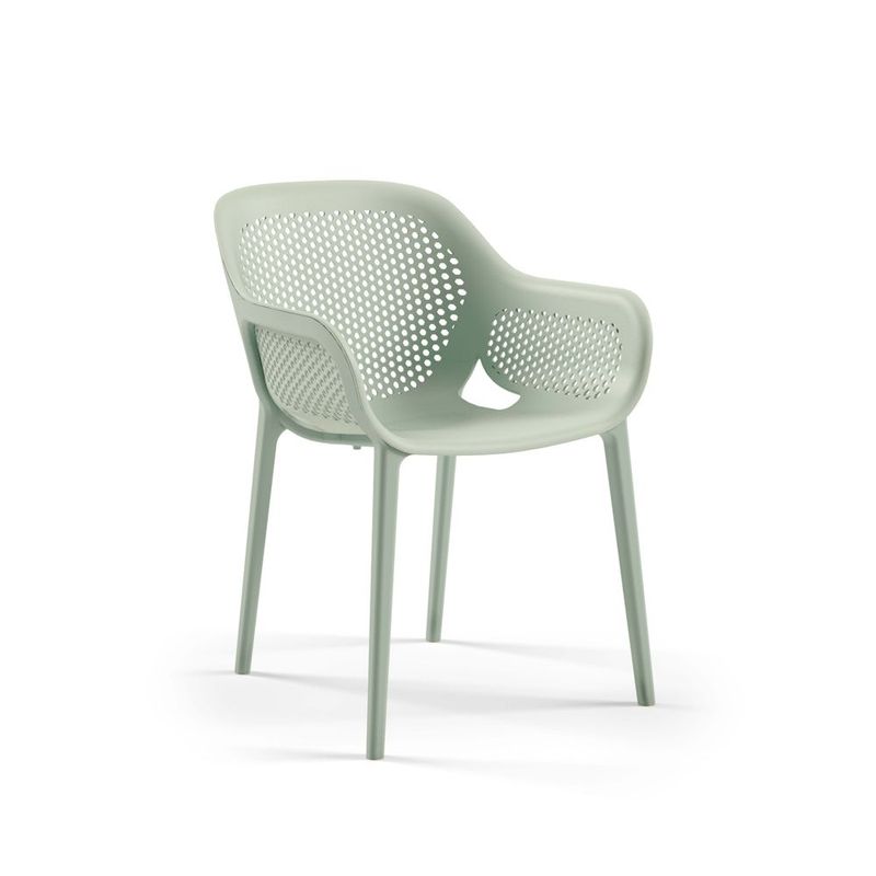 ROCA NEGRA - Silla Atra de polipropileno reforzado con fibra de vidrio color Nile Green