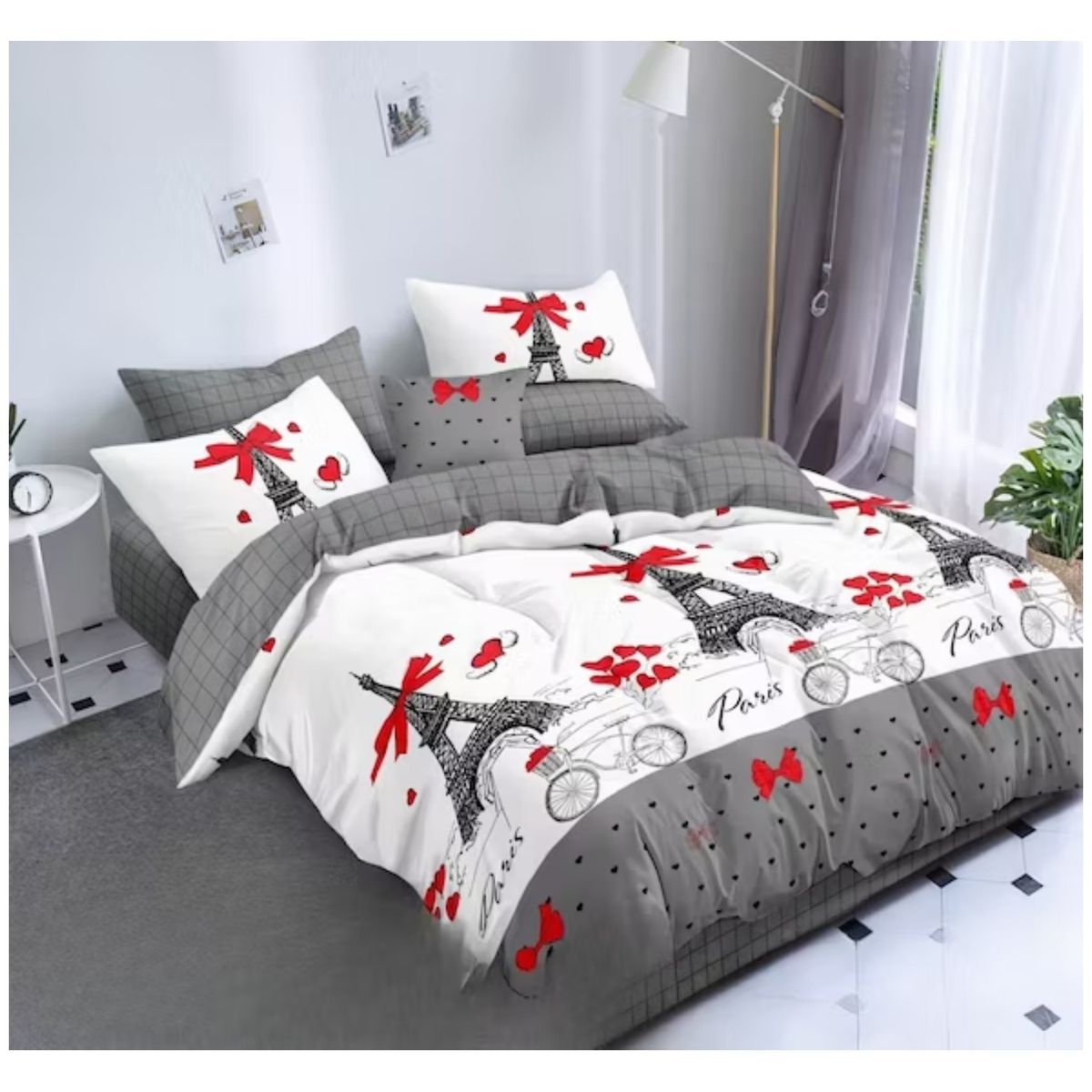 GENERICO - CUBRECAMA QUILT DE VERANO DELGADO 1.5 PLAZA TORRE EIFFEL PARIS DIANA