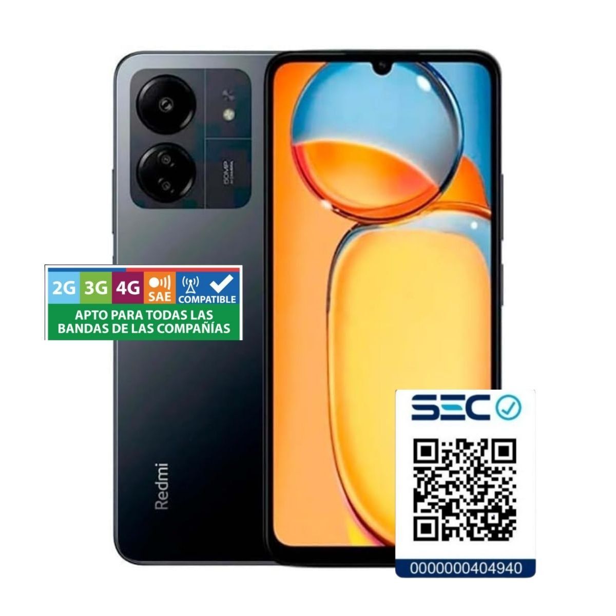 XIAOMI - Xiaomi Redmi 13C 4GB + 256GB Negro