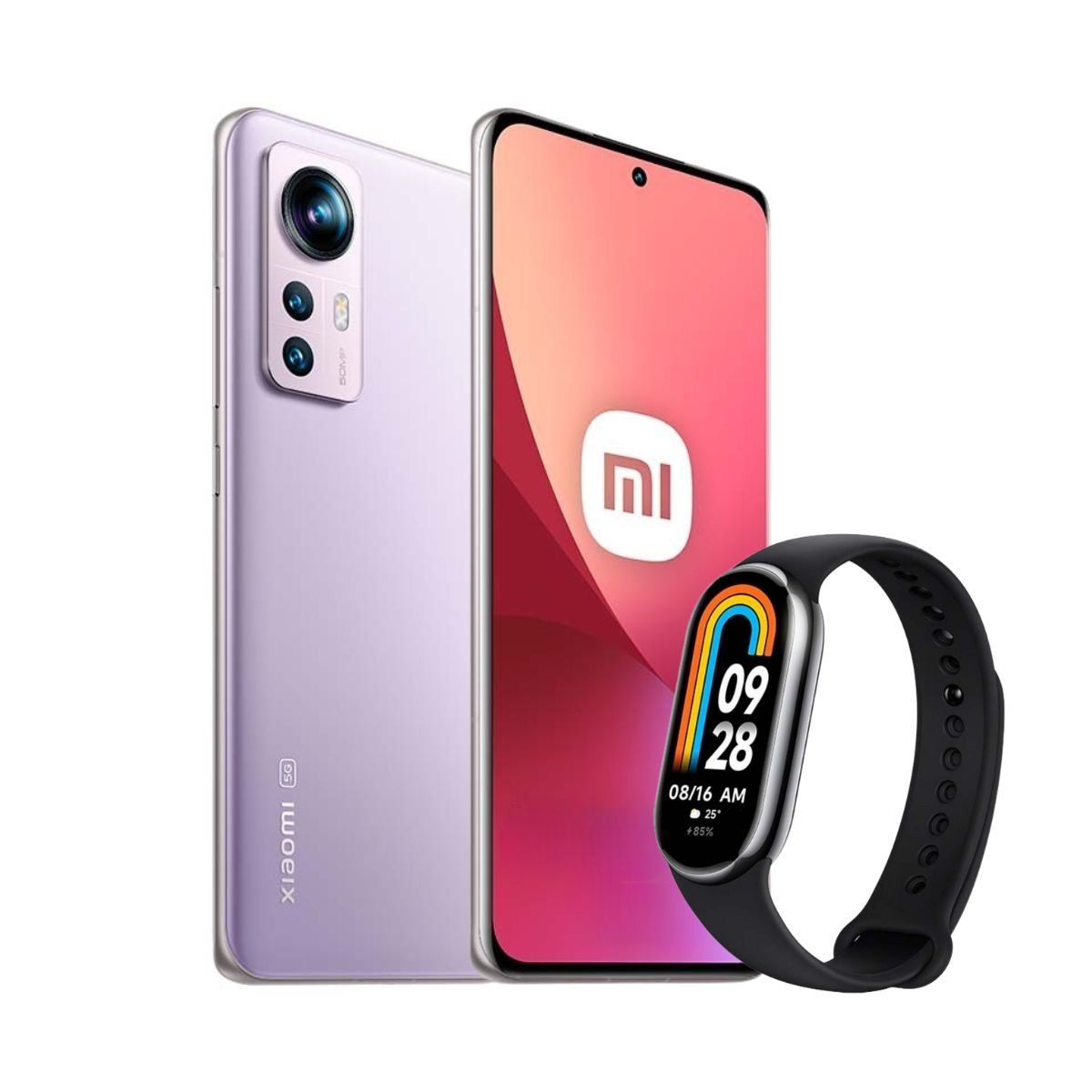 XIAOMI - Xiaomi 12 EU 5G 8GB + 256GB Morado + Mi Smart Band 8 Negro