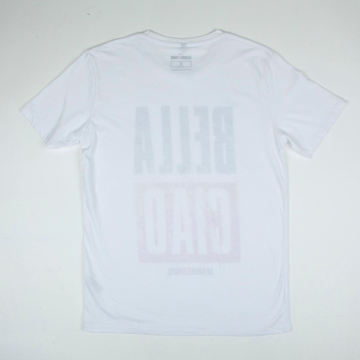 LA CASA DE PAPEL - Polera Manga Corta Hombre Bella Ciao Blanco La Casa de Papel