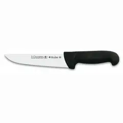 3 CLAVELES - Cuchillo Carnicero 20 cm Negro